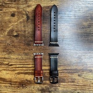 REZERO Genuine Leather Watch Strap for Apple Watch - 42/44/45mm